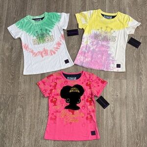 NWT Elite Premium Denim girls tops bundle of 3, Size 7-8